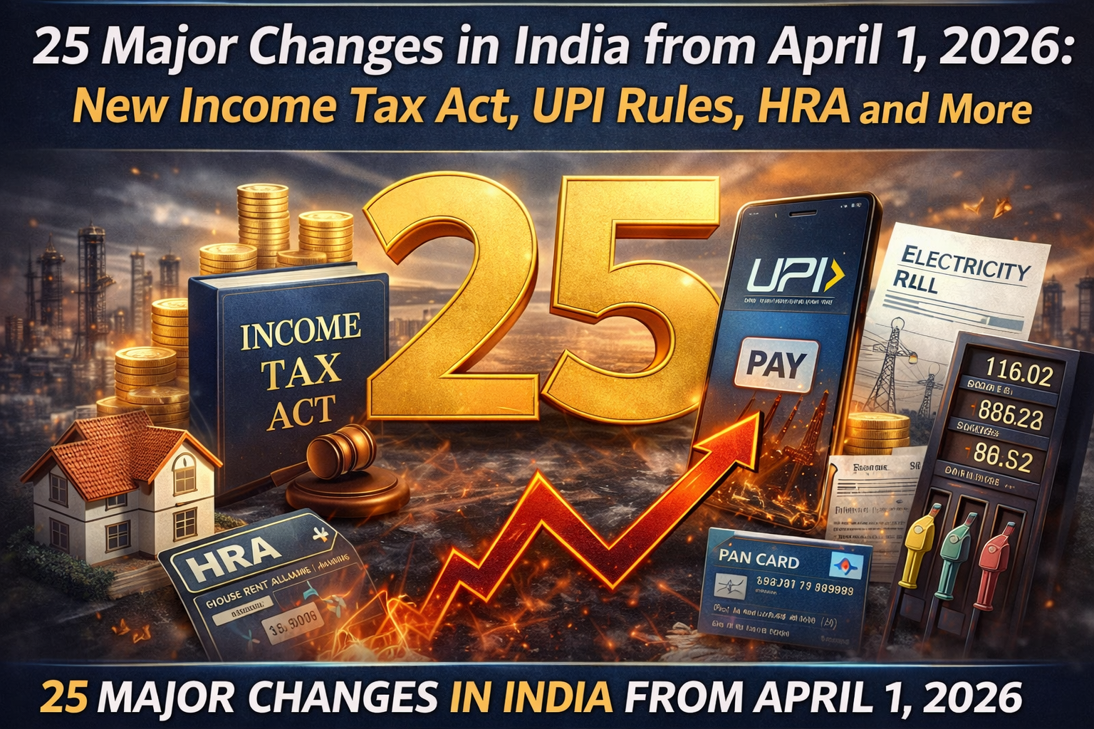 25 Major Changes in India from April 1, 2026: New Income Tax Act, UPI ...
