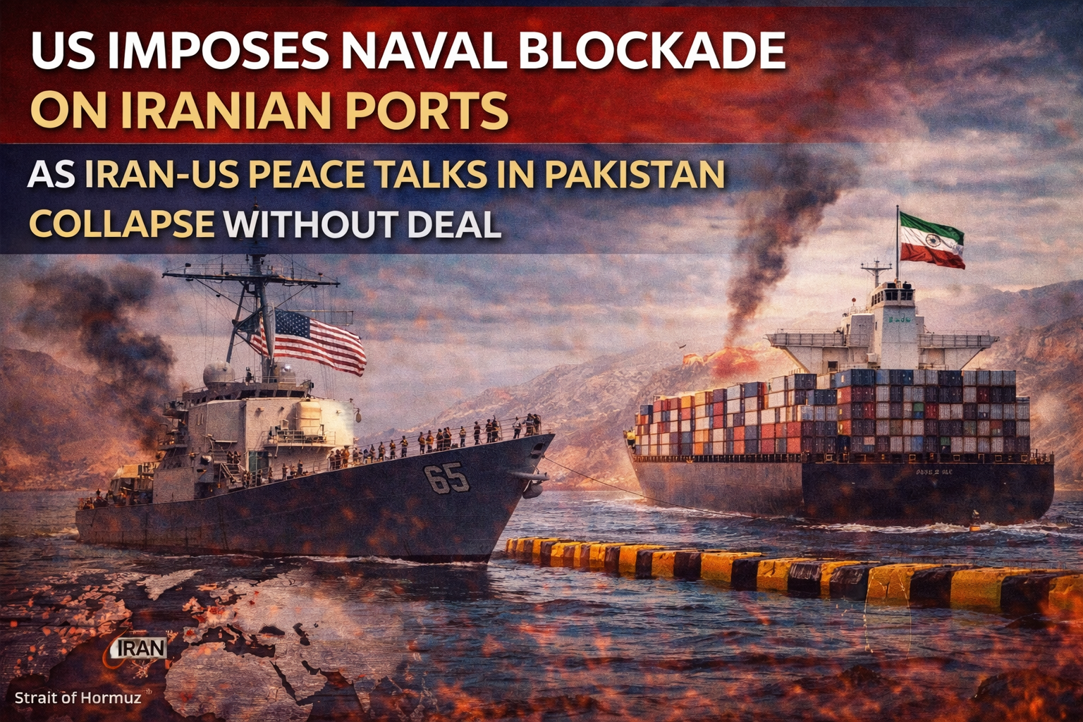 US Imposes Naval Blockade on Iranian Ports as Iran-US Peace Talks in ...