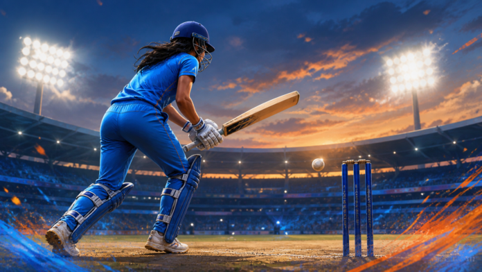 Generic Indian women’s cricket player preparing for the 2026 Women’s Asia Cup opener against Thailand