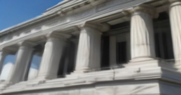 Federal Reserve building facade in Washington DC