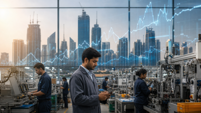 India GDP growth 2026 manufacturing and services economy