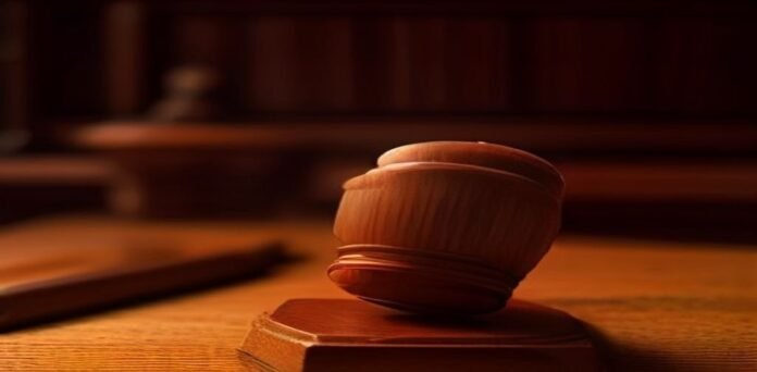 Judge's gavel resting on a wooden desk, representing the Supreme Court proceedings