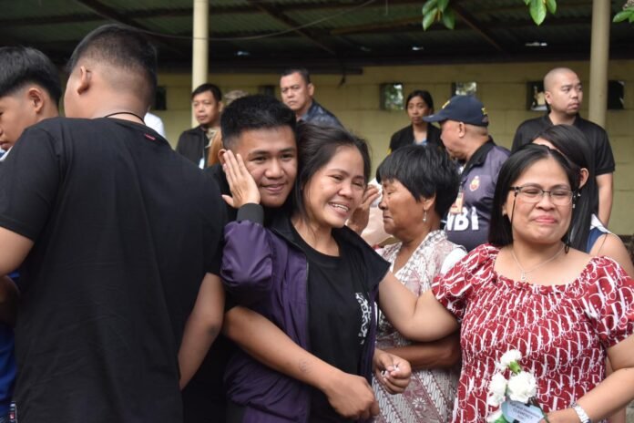 Mary Jane Veloso embraces her sons on her arrival in Manila in December 2024 Mary Jane Veloso embraces her sons on her arrival in Manila in December 2024