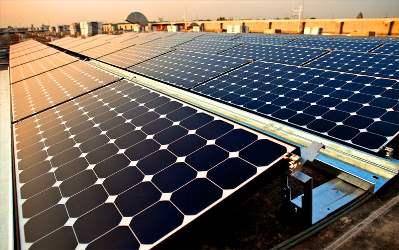 Solar panels at Intel’s installation in Vietnam in a 2013 file photograph
