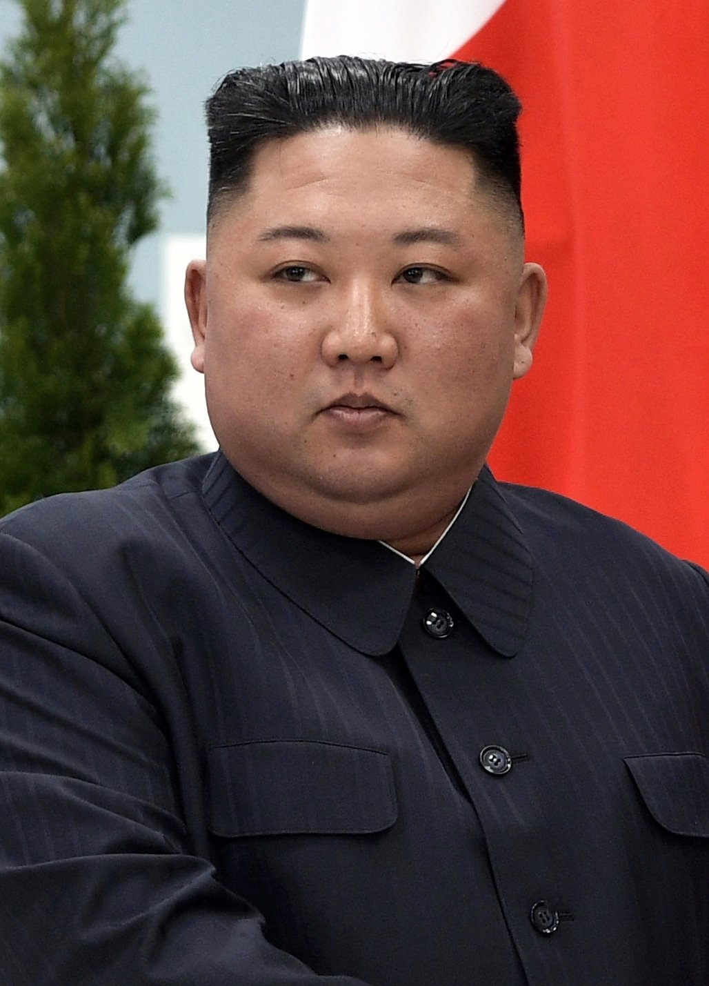 North Korean leader Kim Jong Un photographed during his April 2019 visit to Russia