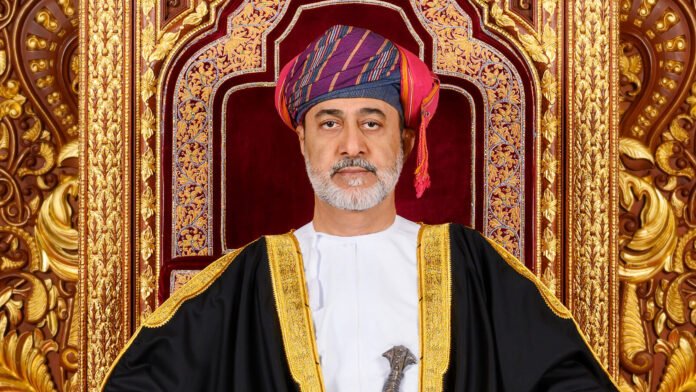 Official 2021 portrait of Sultan Haitham bin Tarik of Oman