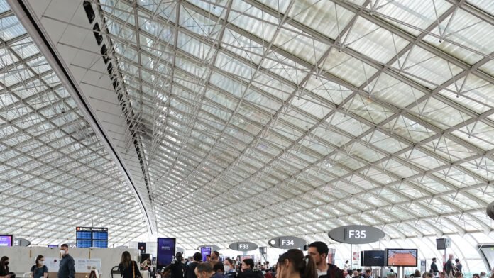 Interior of Terminal 2F at Paris Charles de Gaulle Airport