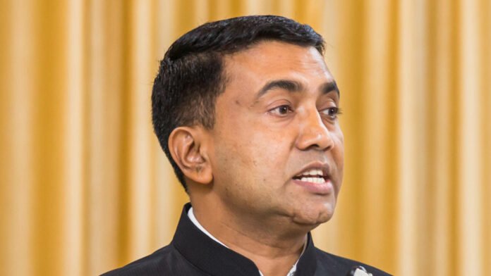 Pramod Sawant — November 2021 file photograph Goa Chief Minister Pramod Sawant at Goa University in November 2021