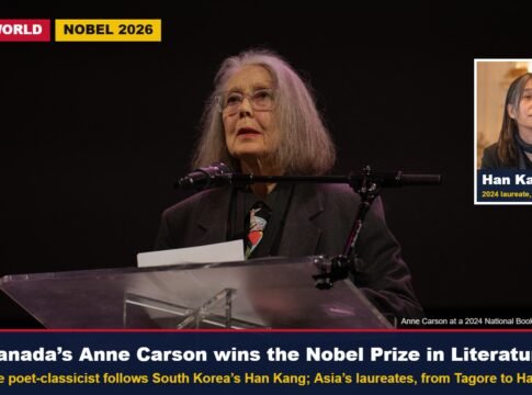 Canadian Poet Anne Carson Wins the 2026 Nobel Prize in Literature; Asia’s Laureates, From Tagore to Han Kang, in One Table