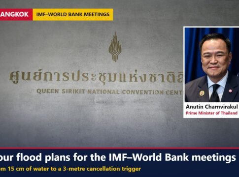 Thailand Sets Four Flood Scenarios for IMF–World Bank Meetings in Bangkok, With a 3-Metre Cancellation Trigger