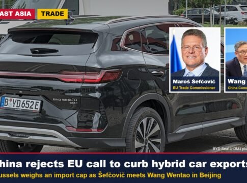 China Rejects EU Call to Curb Hybrid Car Exports as Brussels Weighs an Import Cap; Šefčovič Heads to Beijing for Talks With Wang Wentao