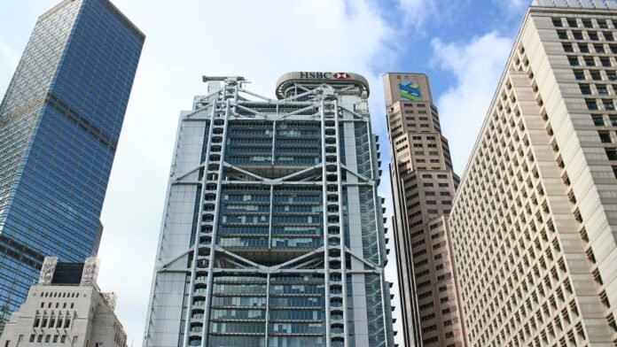 HSBC Main Building in Central, Hong Kong