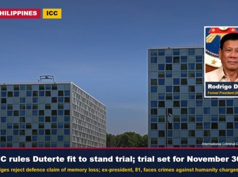 ICC Rules Rodrigo Duterte Fit to Stand Trial for Crimes Against Humanity; Trial of Former Philippine President Set for November 30