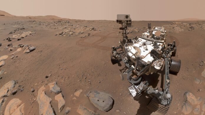 NASA file image of the Perseverance rover taking a selfie at Rochette on Mars in 2021 NASA file image of the Perseverance rover taking a selfie at Rochette on Mars in 2021