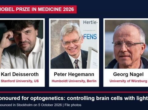 Nobel Prize in Medicine 2026 Goes to Deisseroth, Hegemann and Nagel for Optogenetics, the Method That Controls Brain Cells With Light