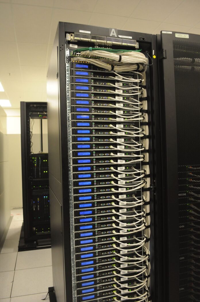 Representative file photograph of server racks at the NERSC computing centre in the United States