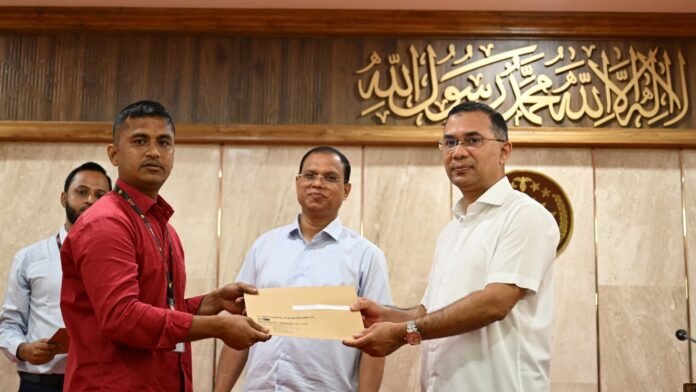 Tarique Rahman at an official event in Dhaka in August 2026