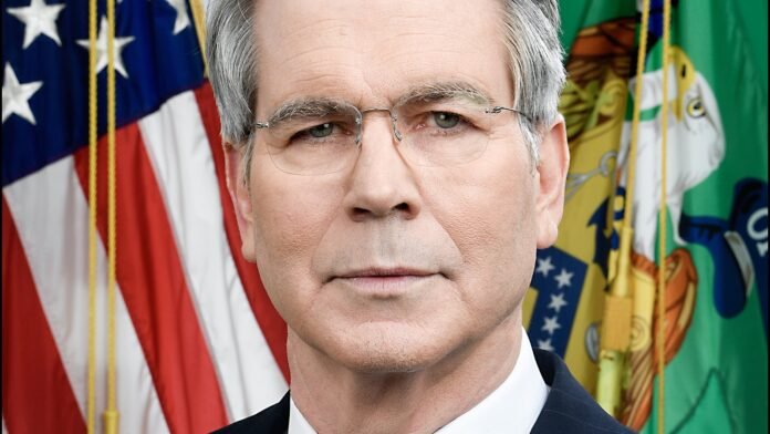 US Treasury Secretary Scott Bessent in his 2025 official portrait — file photo US Treasury Secretary Scott Bessent in his 2025 official portrait