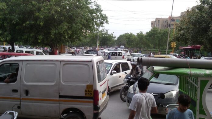 road traffic in New Delhi — August 4, 2018 file photo Vehicles on a New Delhi road — August 2018 file photograph