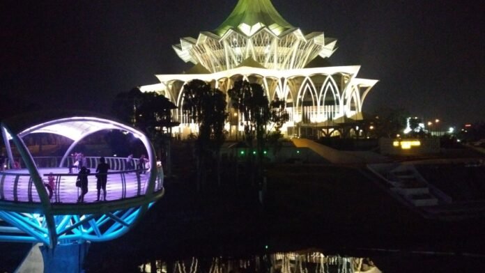 Sarawak state assembly building in Kuching — August 2019 file photograph