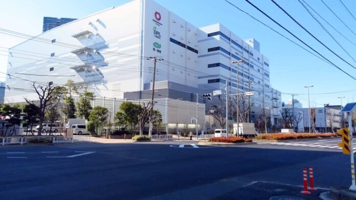 DPL Koto Fukagawa logistics warehouse in Tokyo — 2022 file photo, not an examination venue