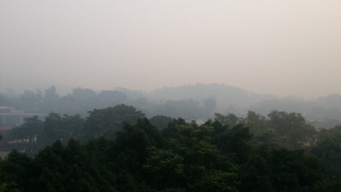 oct28-story-2 Haze near Rifle Range Road in Singapore in June 2013