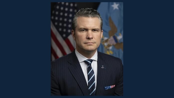 Pete Hegseth in his January 2025 official portrait