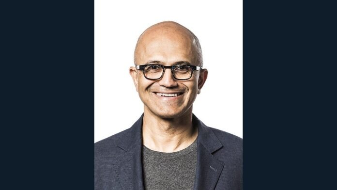 Microsoft chairman and CEO Satya Nadella in a 2017 portrait