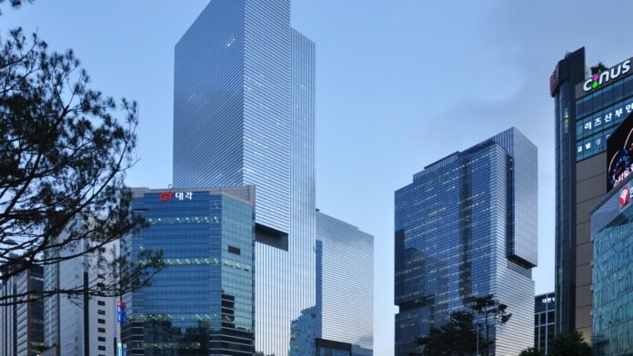 Samsung Town towers in Seoul in a June 2009 file photograph