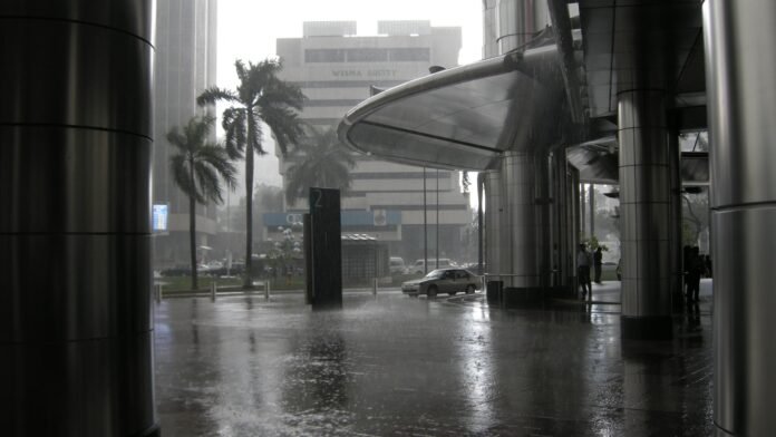 October 31 — Tropical rain at KLCC in Kuala Lumpur Tropical rain at KLCC in Kuala Lumpur — archival image, not the current event