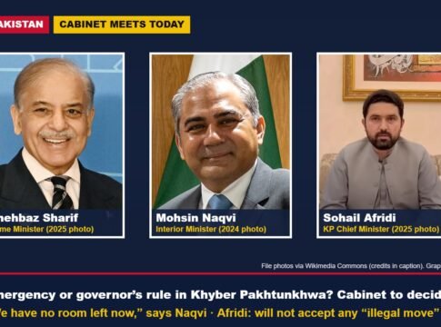 Pakistan’s Cabinet Meets on Emergency or Governor’s Rule in Khyber Pakhtunkhwa; ‘We Have No Room Left,’ Says Interior Minister as Afridi Vows to Resist