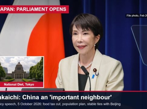 Takaichi Calls China an ‘Important Neighbour’ and Promises a Food Tax Cut Without New Debt as Japan’s Parliament Opens